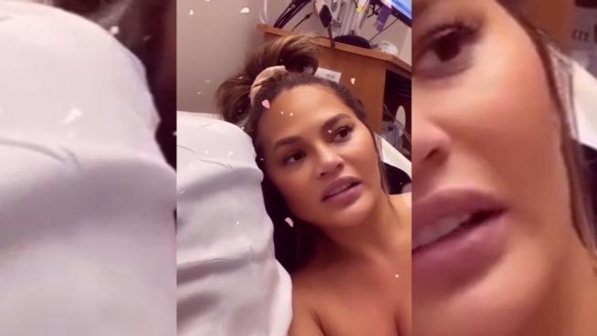 Chrissy Teigen teilt herzzerreißendes Video aus dem Krankenhaus